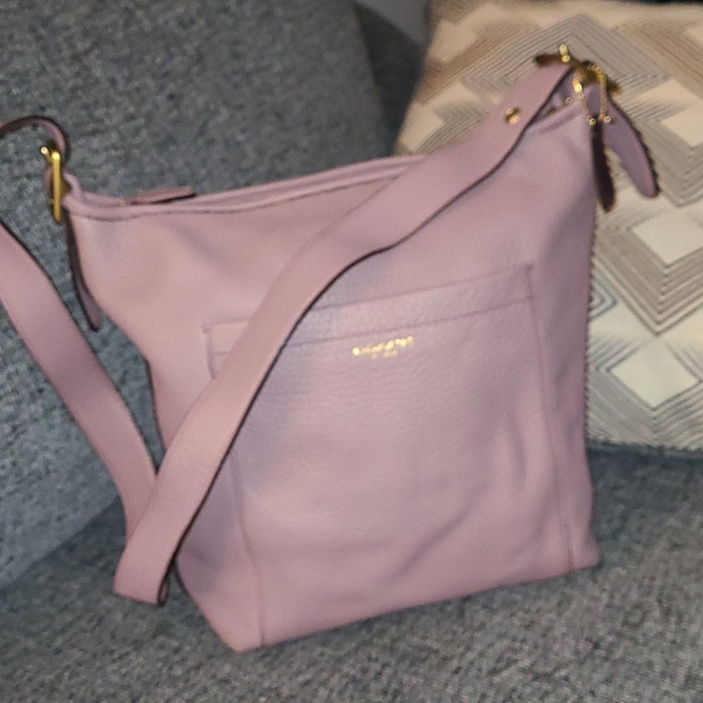 Coach Legacy Pebble Leather Duffle in Lilac